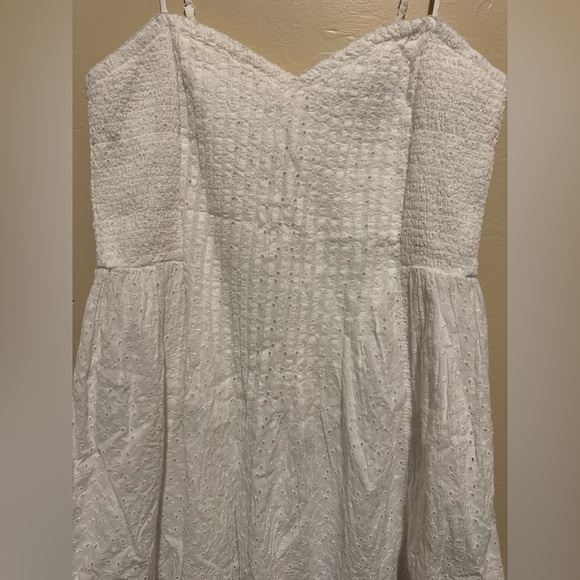 Aerie White eyelet Mini Dress - Picture 6 of 8
